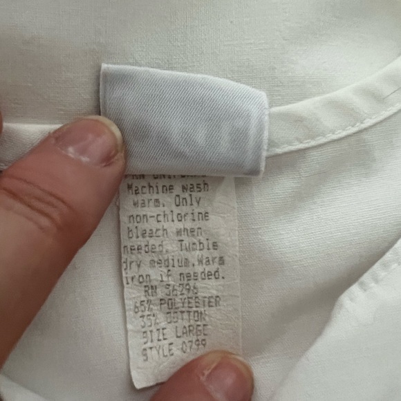 White Uniform Top - Picture 3 of 4